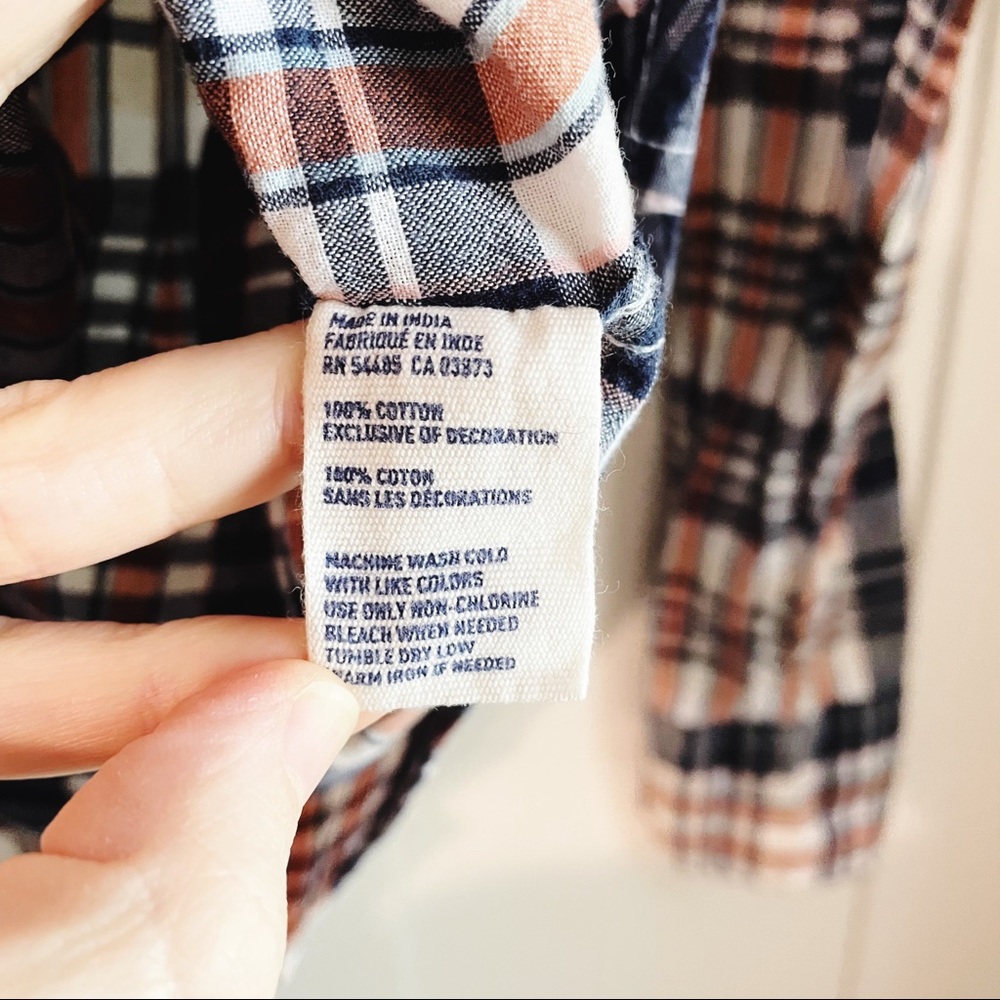 AMERICAN EAGLE plaid button down - Picture 3 of 4